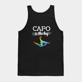 Capo is the Key Colorful Capo Dark Theme Tank Top